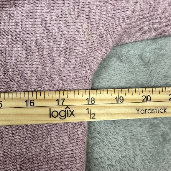 Eileen Fisher Size S Womens Pink Ribbed Linen Blend Open Front Cardigan - Picture 7 of 7